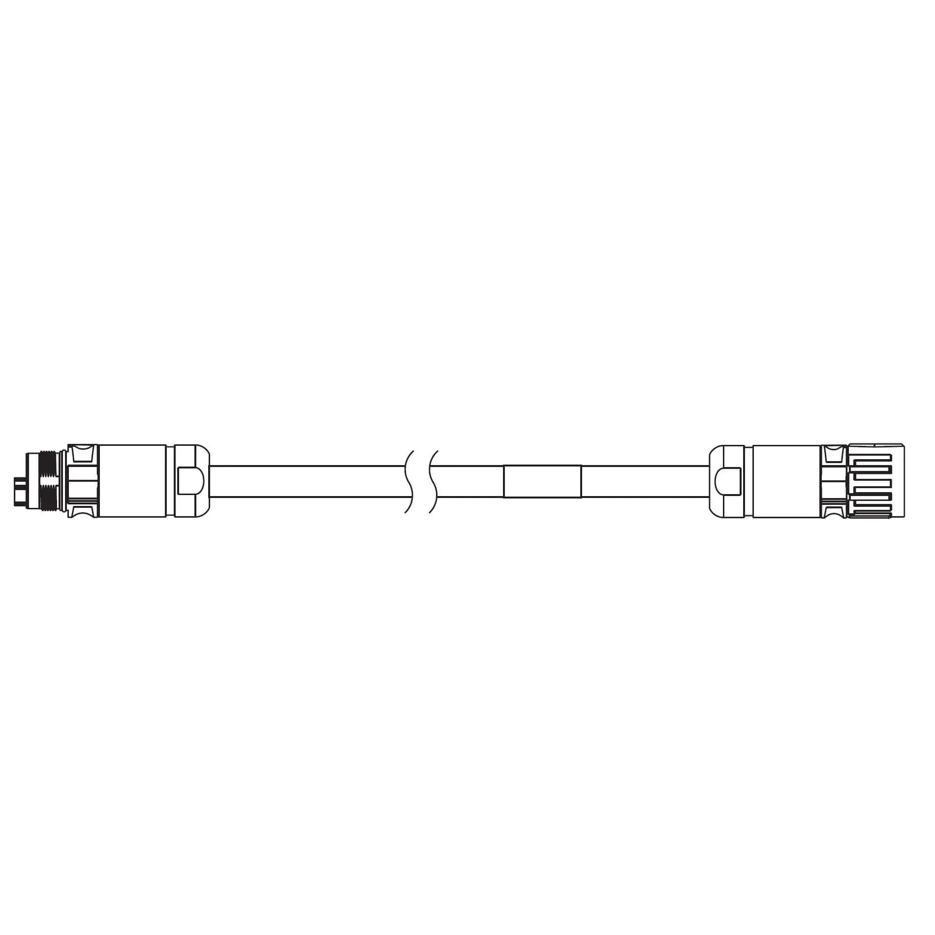 Produktfoto 1 von Omron 1SA Kabel Verlängerungskabel für Servomotor
