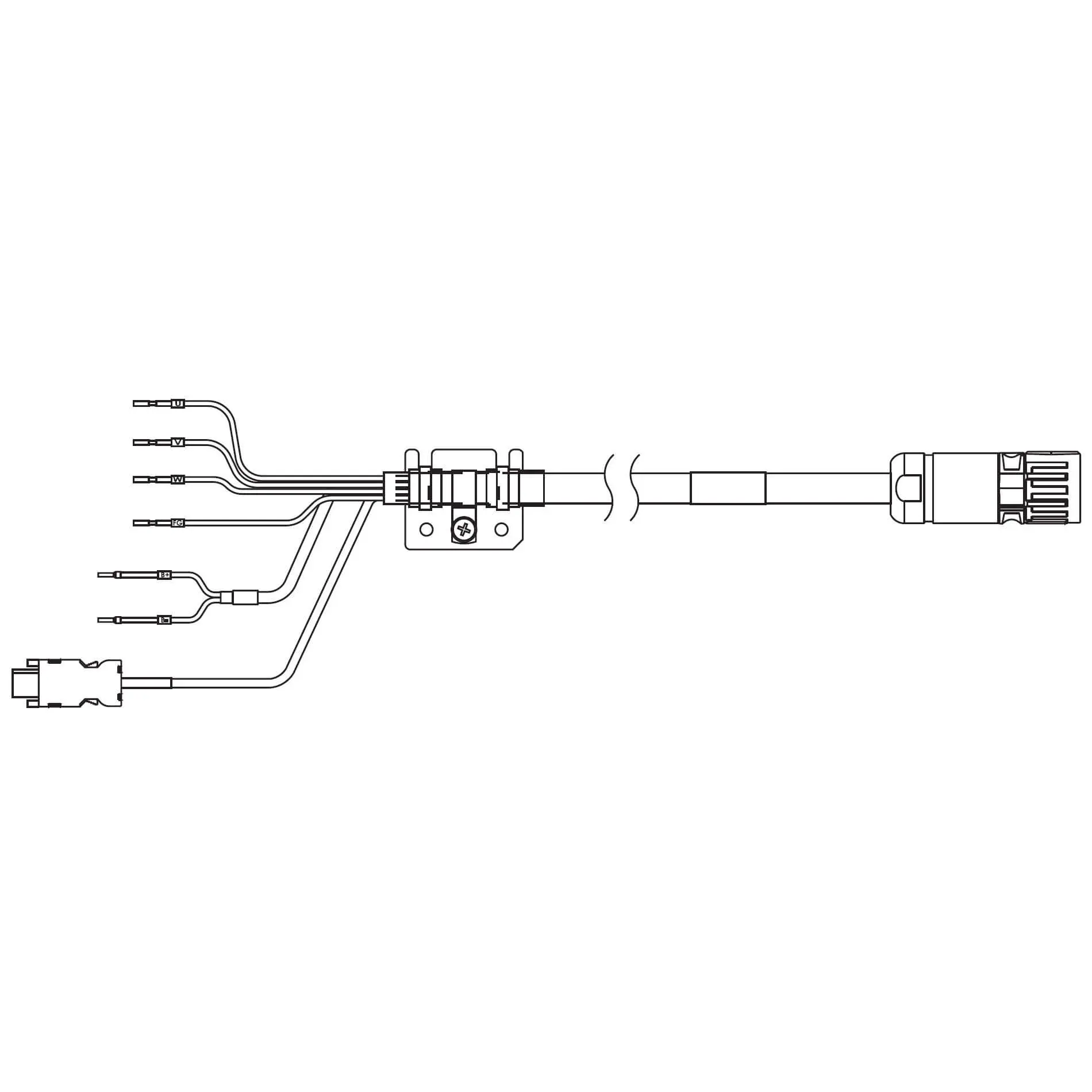 Produktfoto 1 von Omron 1SA Kabel Integriertes Kabel für Servomotor