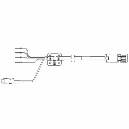 Produktfoto 1 von Omron 1SA Kabel Integriertes Kabel für Servomotor