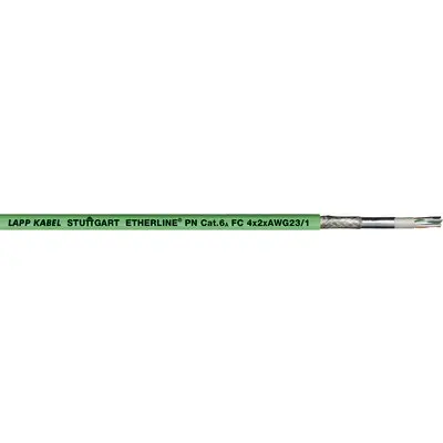 Produktfoto 1 von Lapp Cat5e Cat6a Ethernet-Kabel, 100 m, Grün, A Stecker, B Stecker Verzinnte Kupferlegierungsummantelung