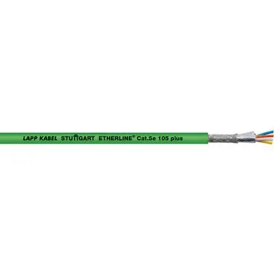 Produktfoto 1 von Lapp ETHERLINE Cat.5e 105 plus Cat5e Ethernet-Kabel, 100 m, Grün, A Stecker, B Stecker Verzinnte