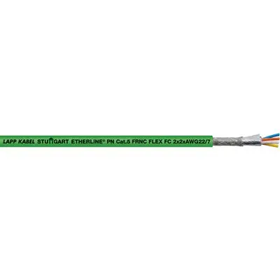 Produktfoto 1 von Lapp Cat5e Cat5e Ethernet-Kabel, 100 m, Grün, A Stecker, B Stecker Verzinnte Kupferlegierungsummantelung