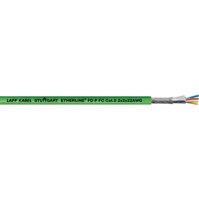 Produktfoto 1 von Lapp Cat.5 Ethernet-Kabel, 100 m, Grün Verzinnte Kupferlegierungsummantelung Nicht abgeschlossen, Polyurethan