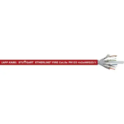 Produktfoto 1 von Lapp Cat5e Cat5e Ethernet-Kabel, 100 m, Rot, A Stecker, B Stecker Nicht abgeschlossen, Polyurethan Verzinnte
