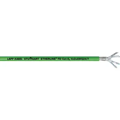 Produktfoto 1 von Lapp Cat6a Ethernet-Kabel, 100 m, Grün, A Stecker, B Stecker Verzinnte Kupferlegierungsummantelung