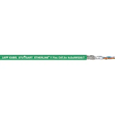 Produktfoto 1 von Lapp Cat5e Cat5e Ethernet-Kabel, 100 m, Grün, A Stecker, B Stecker Verzinnte Kupferlegierungsummantelung