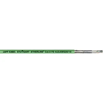 Produktfoto 1 von Lapp Cat6 Kat. 6 Ethernet-Kabel, 100 m, Grün Nicht abgeschlossen Verzinnte Kupferlegierungsummantelung, Polyurethan