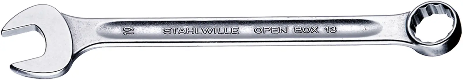 Produktfoto 1 von STAHLWILLE Ring-Maulschlüssel 1 in Chrom Stahl Höhensicher, Länge 500 mm