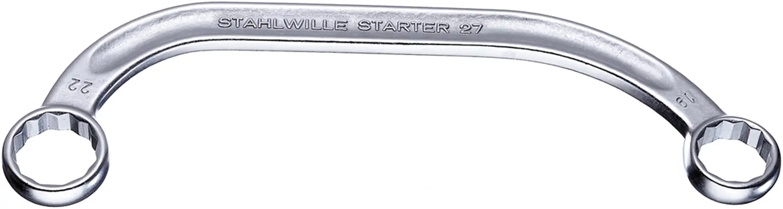 Produktfoto 1 von STAHLWILLE Doppelgabelschlüssel 1-1/8 in, CrMo-Stahl, Länge 200 mm