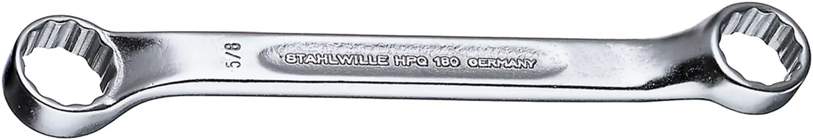 STAHLWILLE Ringschlüssel 1/4 in, 5/16 in Stahl, Verchromt Höhensicher, Länge 107 mm