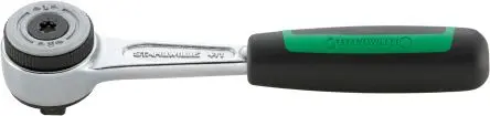 STAHLWILLE 4018754177745 1/4 in Ratsche Gerade Chrom Stahl, Länge 130mm