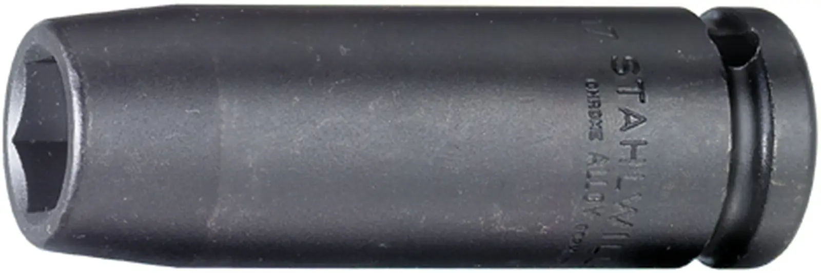 Produktfoto 1 von STAHLWILLE 1/2 in Vierkant Schlag-Steckschlüssel lang SW 16 mm Vierkant x 85 mm