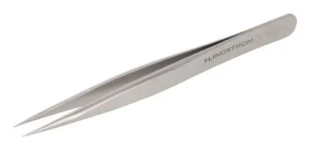 Produktfoto 1 von LINDSTRÖM Säurebeständiger Edelstahl, Antimagnetisch Pinzette, 120mm, Spitze Gerade, Spitz Antimagnetisch 1-teilig
