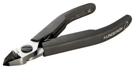 Produktfoto 1 von Lindstrom 7154 TC ESD-Sicherheit Glatt Seitenschneider 112.5mm / Backen 12.5mm, Schneidleistung 0.2 mm