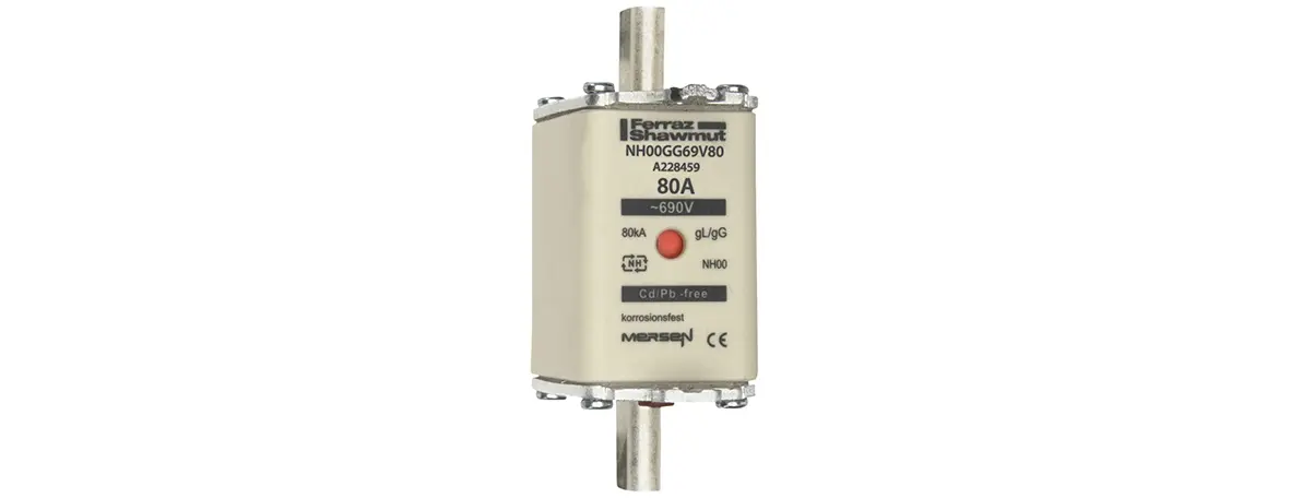 Produktfoto 1 von Mersen NH-Sicherung NH00, 690V ac / 80A gG