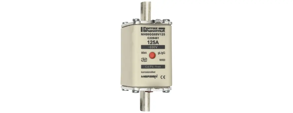 Produktfoto 1 von Mersen NH-Sicherung NH00, 690V ac / 125A gG