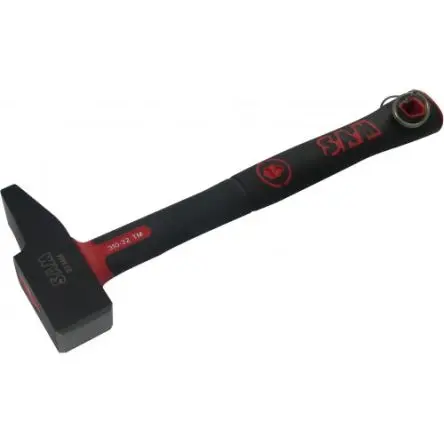 Produktfoto 1 von SAM Hammer, Niethammer aus Stahl 2900 g Fiberglas-Stiel 376 mm
