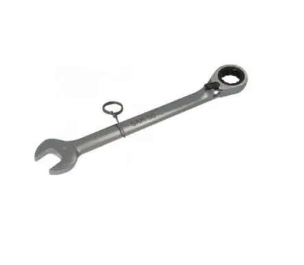 SAM Gabel‑Ring Ratschenschlüssel Glänzend poliert 30 mm, Länge 394.89 mm