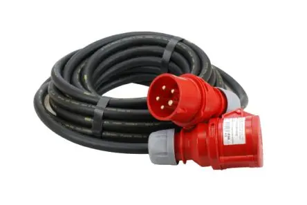 Bodo Ehmann Verlängerungskabel, 10 m, 2-fach, Typ F IP44 400V