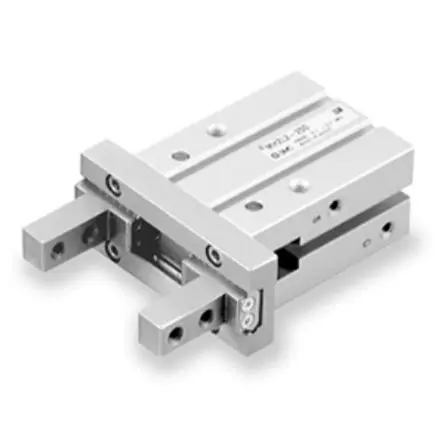 Produktfoto 1 von SMC MHZL2 Pneumatikgreifer, Doppeltwirkend-Ausführung, 2 Greifarme, Parallel, 7 bar max.