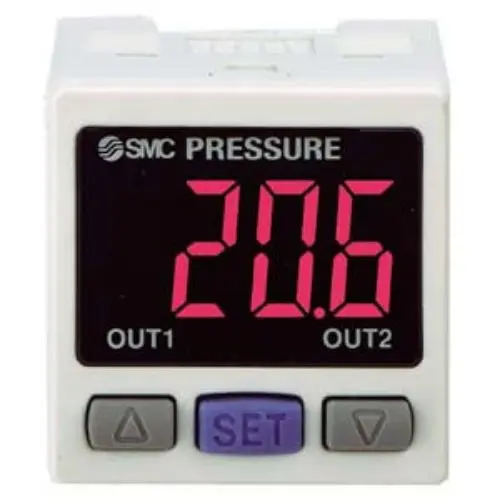 Produktfoto 1 von SMC PSE Drucksensorsteuereinheit, PNP x 2 IP40, Digital 50mA