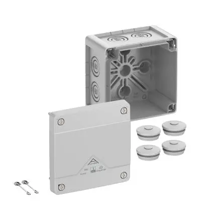 Produktfoto 1 von Spelsberg Abox-i 040 Polycarbonat, Acrylnitril-Styrol-Acrylat Abzweigdose Grau IP65 0 Breite 93mm Höhe 70 mm Länge 102
