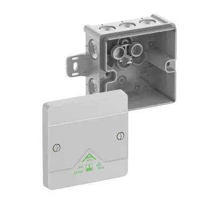 Produktfoto 1 von Spelsberg Abox 025 AB-L Polystyrol Abzweigdose Grau IP65, IP54 0 Breite 82mm Höhe 52 mm Länge 87 mm