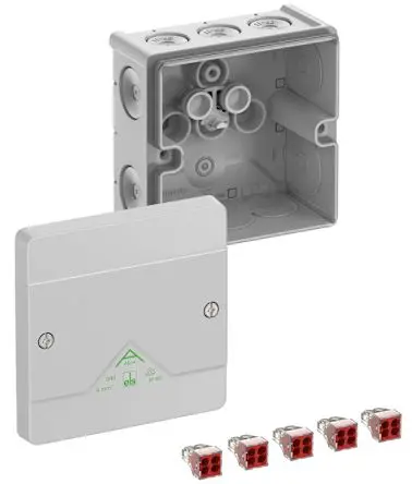 Produktfoto 1 von Spelsberg Abox 040-4² Polystyrol Abzweigdose Grau IP54, IP65 5 Breite 94mm Höhe 57 mm Länge 102 mm