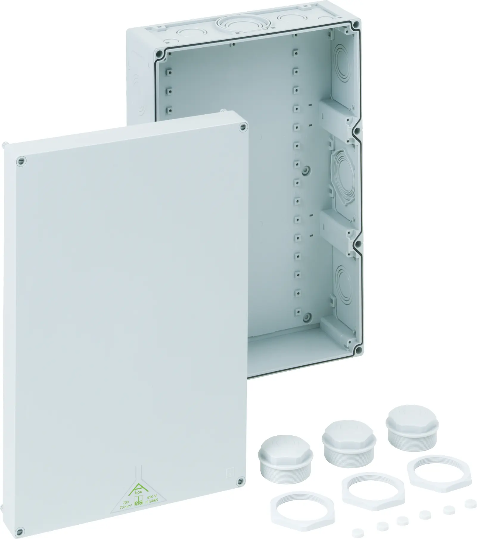 Produktfoto 1 von Spelsberg Abox 700 Polystyrol Installationsdose Grau IP54, IP65, BxTxH 450mm x 300mm x 132mm