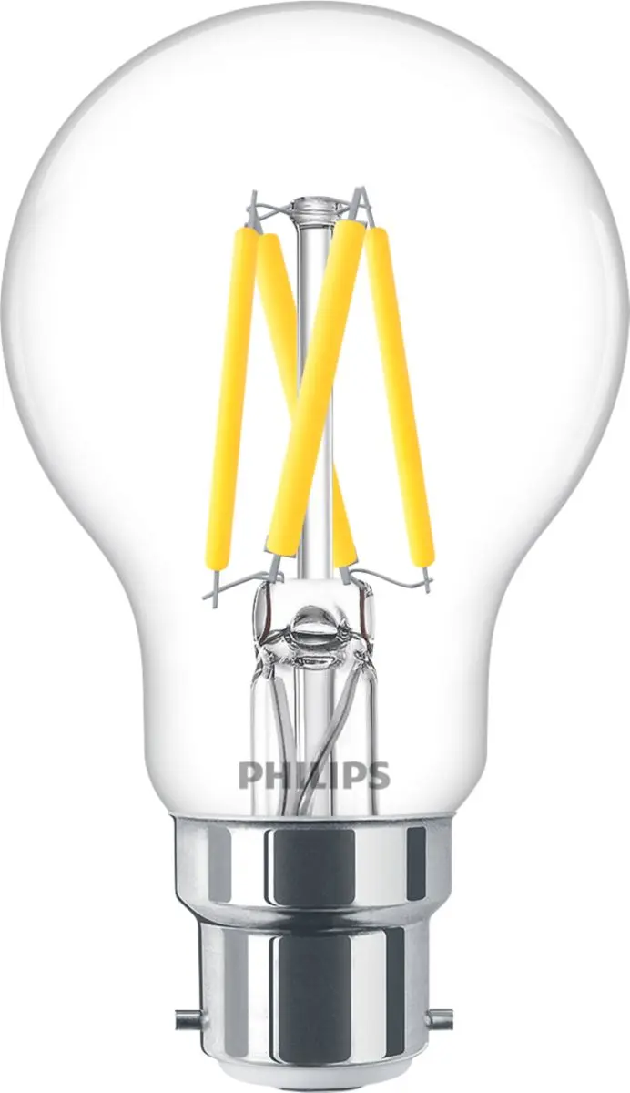 Produktfoto 1 von Philips MASTER LED-Birne Glaskolben dimmbar 3,4 W B22 Sockel 2200/2700K warmweiß
