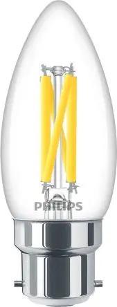Produktfoto 1 von Philips Lighting Master LED-Birne Kerze Dimmbar 3.4 W 40 W / 230V 470 lm E27 Sockel 2700k Warm Glow
