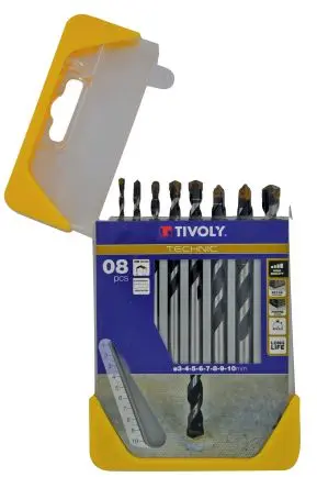 Produktfoto 1 von Tivoly Satz 3 mm → 10 mm, 8-teilig für Brique Bton Pierre