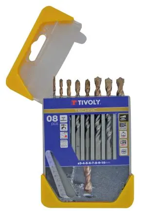 Produktfoto 1 von Tivoly Satz 3 mm → 10 mm, 8-teilig für Brique Bton Pierre