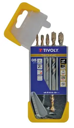 Produktfoto 1 von Tivoly Satz 4 mm → 10 mm, 5-teilig für Brique Bton Pierre