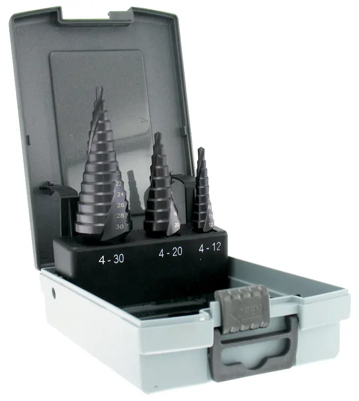 Produktfoto 1 von Tivoly HSS Satz 4 mm → 30 mm, 3-teilig für Stahl