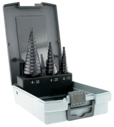 Produktfoto 1 von Tivoly HSS Satz 4 mm → 30 mm, 3-teilig für Stahl