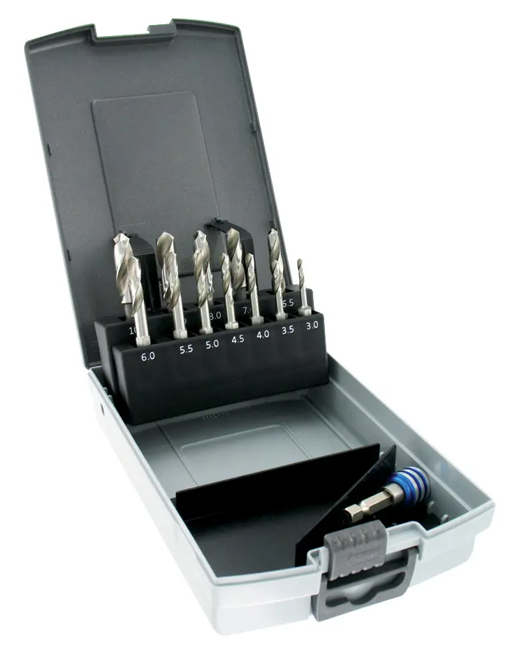 Produktfoto 1 von Tivoly HSS Satz 3 mm → 10 mm, 13-teilig für Metall