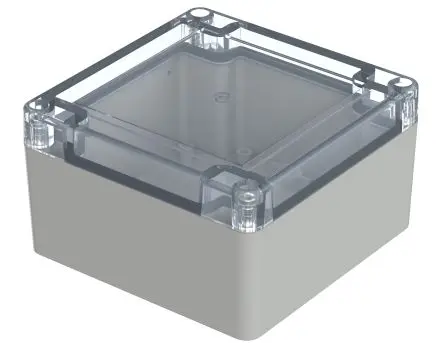 Produktfoto 1 von Bopla Euromas X; Gehäuse; Polycarbonat; Hellgrau; IK07 IP66, IP68 Breite 105 mm Höhe 60.1 mm Länge 105 mm