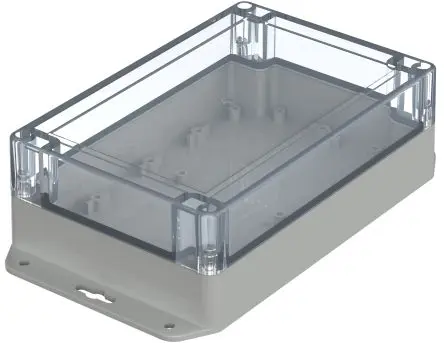 Produktfoto 1 von Bopla Euromas X; Gehäuse; Polycarbonat; Hellgrau Geflanscht; IK07 IP66, IP68 Breite 119.9 mm Höhe 60.2 mm Länge 179.9 mm