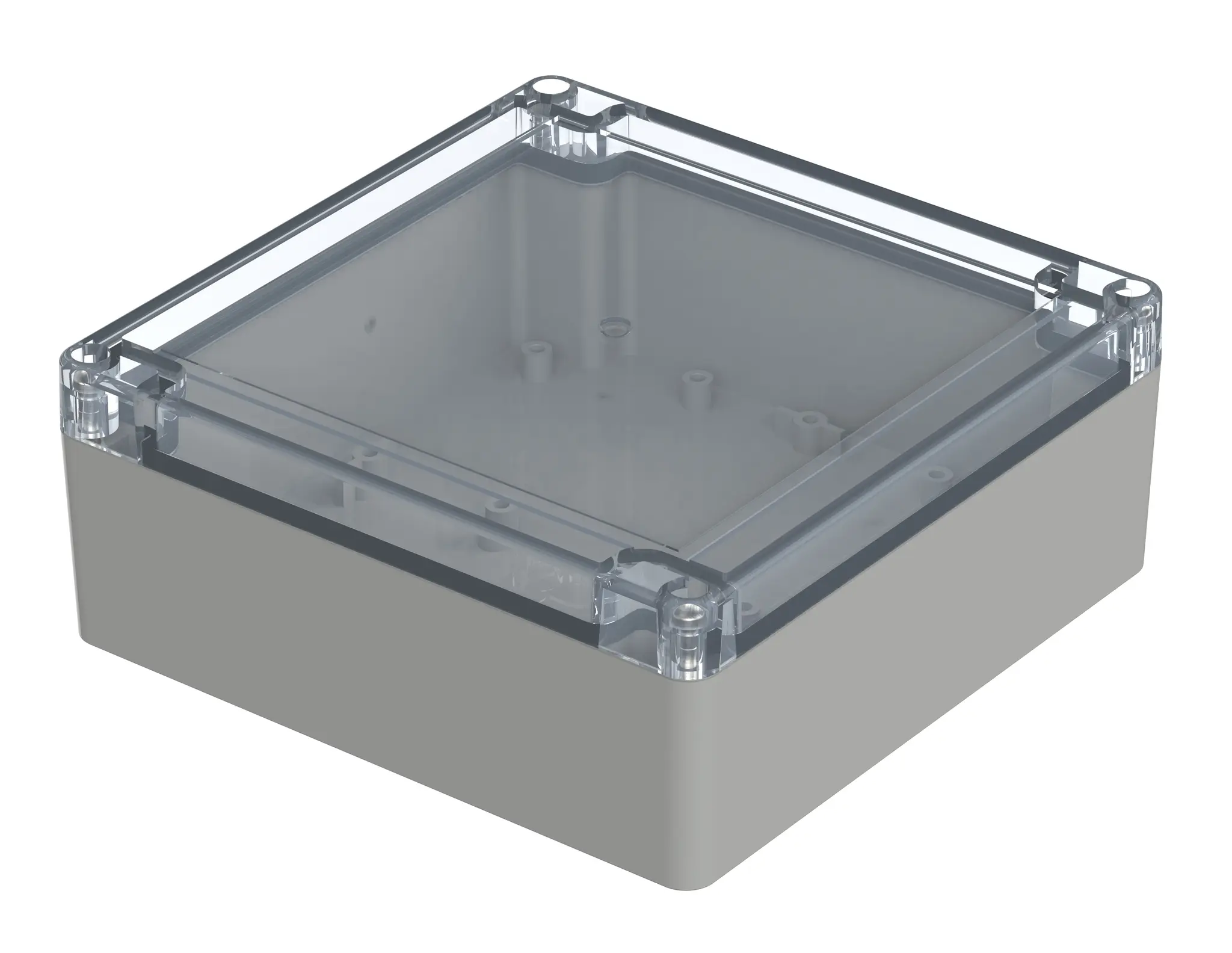 Produktfoto 1 von Bopla Euromas X; Gehäuse; Polycarbonat; Hellgrau; IK07 IP68, IP66 Breite 149.9 mm Höhe 60 mm Länge 149.9 mm