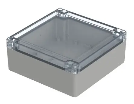 Produktfoto 1 von Bopla Euromas X; Gehäuse; Polycarbonat; Hellgrau; IK07 IP68, IP66 Breite 149.9 mm Höhe 60 mm Länge 149.9 mm