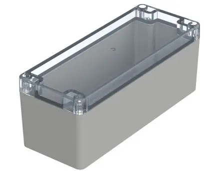 Produktfoto 1 von Bopla Euromas X; Gehäuse; Polycarbonat; Hellgrau; IK07 IP66, IP68 Breite 75.1 mm Höhe 75.3 mm Länge 191.8 mm