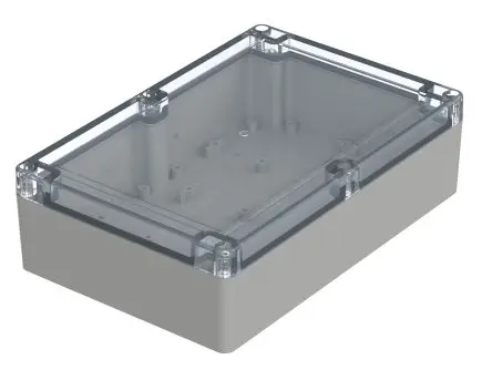 Produktfoto 1 von Bopla Euromas X; Gehäuse; Polycarbonat; Hellgrau; IK07 IP68, IP66 Breite 139.8 mm Höhe 60 mm Länge 209.7 mm