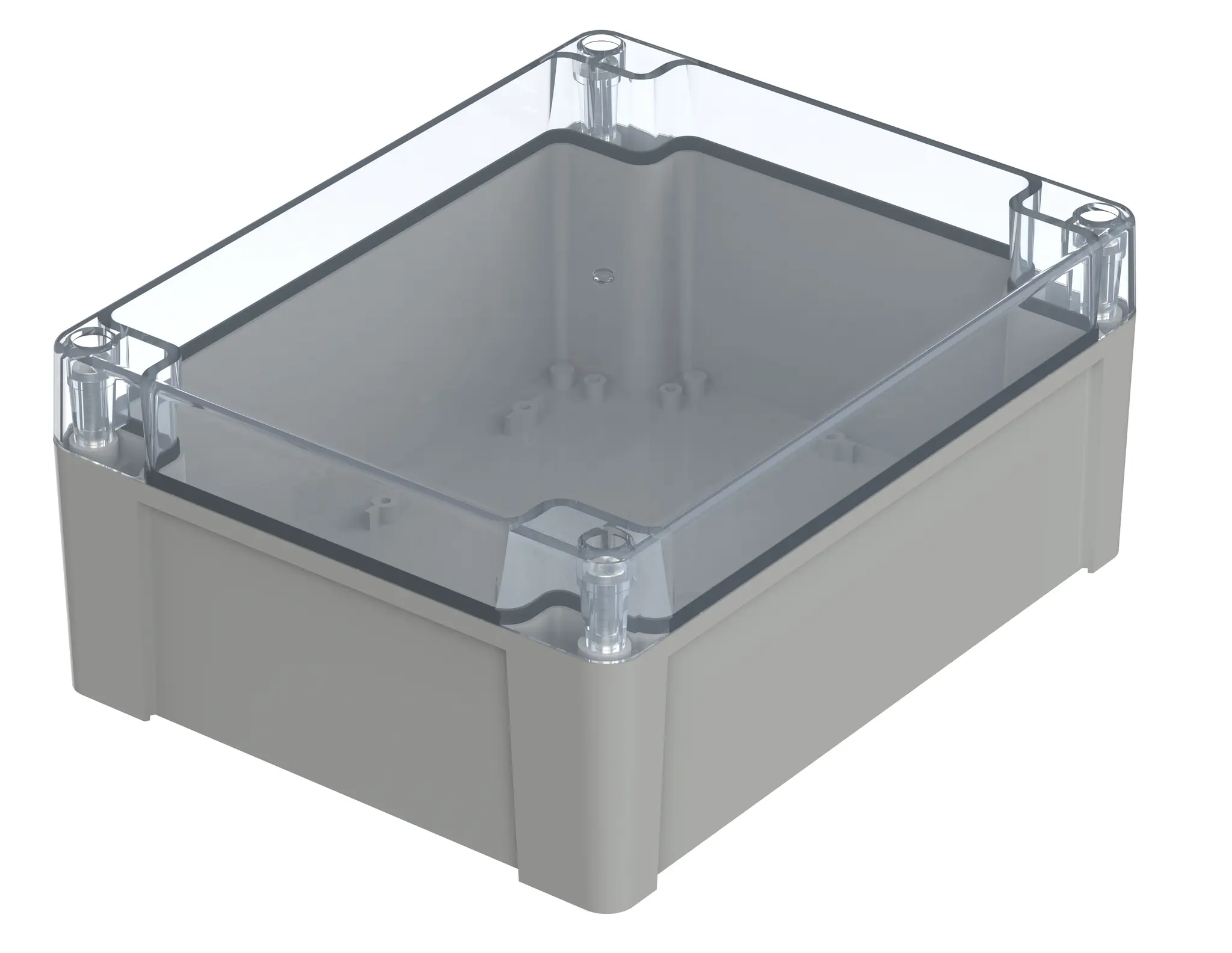 Produktfoto 1 von Bopla Euromas X; Gehäuse; Polycarbonat; Hellgrau; IK07 IP68, IP66 Breite 191.3 mm Höhe 105.6 mm Länge 240 mm