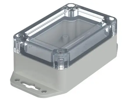 Produktfoto 1 von Bopla Euromas X; Gehäuse; Polycarbonat; Hellgrau Geflanscht; IK07 IP66, IP68 Breite 60 mm Höhe 39.9 mm Länge 90 mm