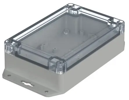 Bopla Euromas X; Gehäuse; Polycarbonat; Hellgrau Geflanscht; IK07 IP66, IP68 Breite 100 mm Höhe 45 mm Länge 150 mm