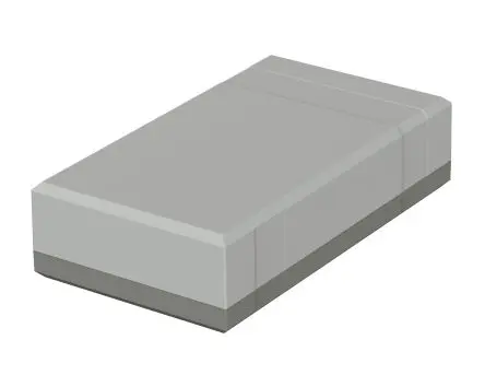 Produktfoto 1 von Bopla Elegant; Gehäuse; Polystyrol; Achatgrau IP30 Breite 112 mm Höhe 50 mm Länge 200 mm