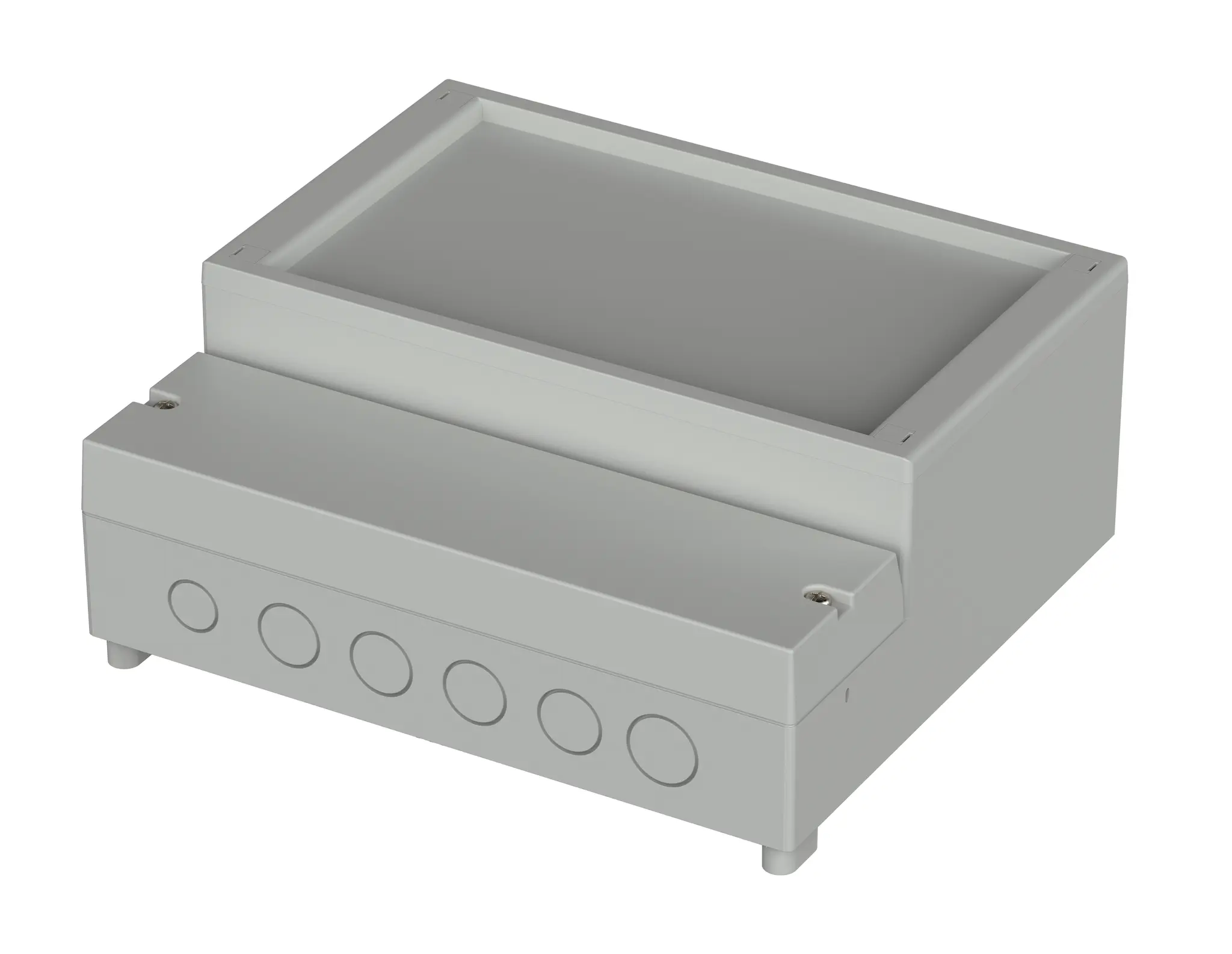 Produktfoto 1 von Bopla RegloCard Plus ABS, Polycarbonat Wandanschlusskasten Hellgrau IP65, HxBxT 213 mm, 185 mm x 84 mm