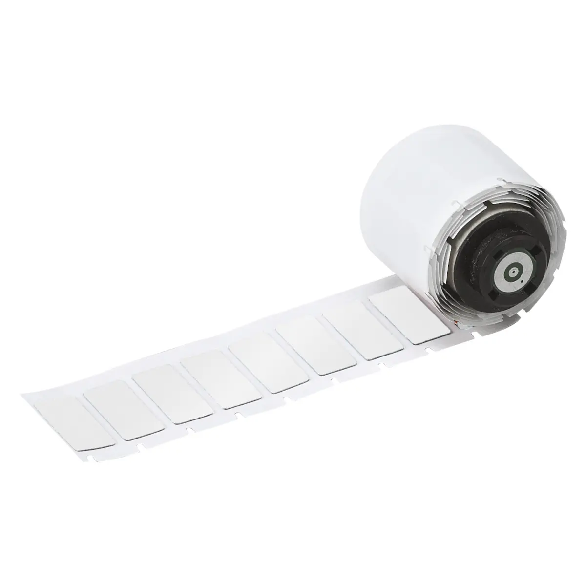 Brady B-7593 Polyester-Etiketten Schwarz für M610, M710, M611, BMP61, BMP71 auf Weiß, 15.00mm