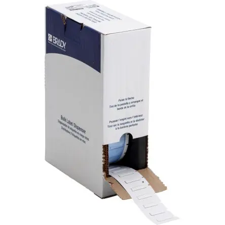 Produktfoto 1 von Brady Wärmeschrumpf-Etiketten Schwarz für BMP61, BMP71, M610, M611, M710 auf Weiß 25.4 mm 25 mm 25.4 mm